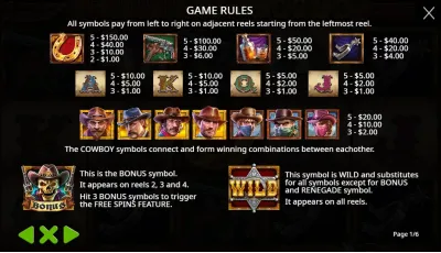 Cowboys Gold - wilds, bonuses and free Spins